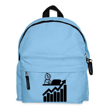 Chart-Börsenhändler - Kinder Rucksack - Hellblau - Vorne