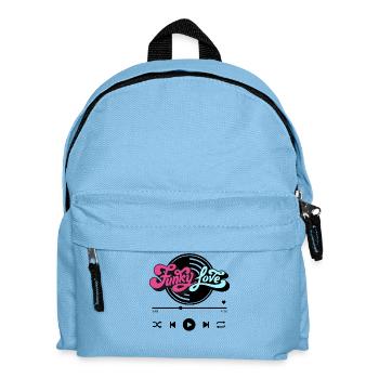 Funky Liebe - Kinder Rucksack - Hellblau - Vorne