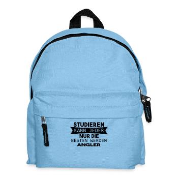 Angler Geschenk - Kinder Rucksack - Hellblau - Vorne