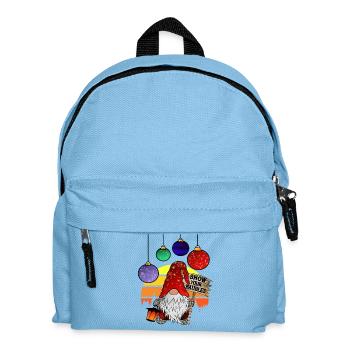CHRISTMAS GNOMES SHOW YOUR BAUBLES - Kinder Rucksack - Hellblau - Vorne