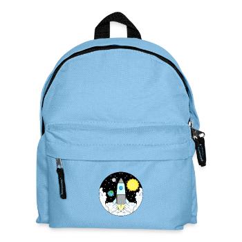 Espace de fusée - Sac à dos Enfant - bleu clair - Devant