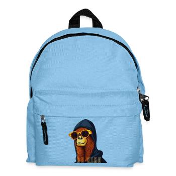 Be Kind Orangutan Hoodie - Kids' Backpack - light blue - Front