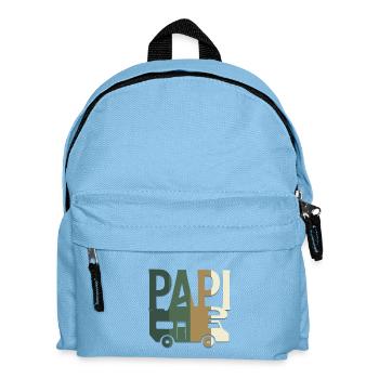 PAPI in Camouflage Motorhome Hunting and Fishing - Kids' Backpack - light blue - Front