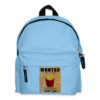 Pommes - french fries - Kinder Rucksack - Hellblau - Vorne