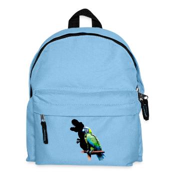 T-Rex Parrot Yellow Blue Macaw Macaw - Kids' Backpack - light blue - Front