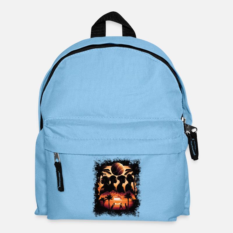 Beach Volleyball - Kinder Rucksack - Hellblau