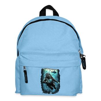 Divers underwater - Kids' Backpack - light blue - Front