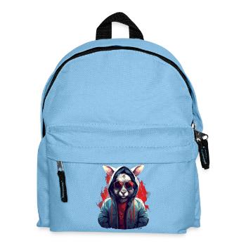 Videur de ville lapin fantôme | Amoureux des lapins - Sac à dos Enfant - bleu clair - Devant