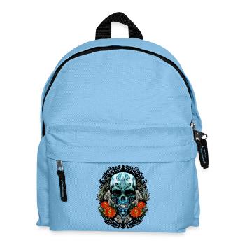 Toller Schädel - Kinder Rucksack - Hellblau - Vorne
