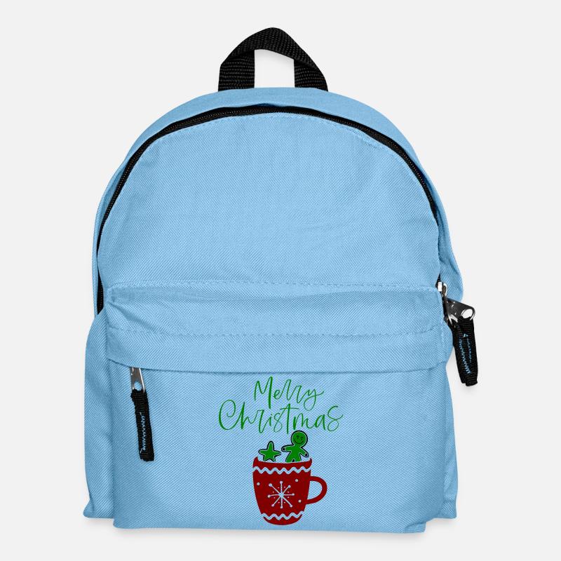 Merry Christmas, Plätzchen - Kinder Rucksack - Hellblau