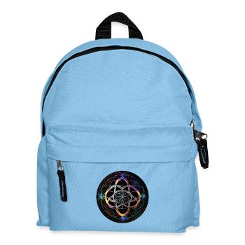Flower of geometry in light - Kids' Backpack - light blue - Front