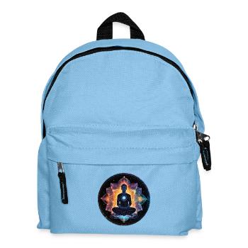 Kosmischer Meditationskreis - Kinder Rucksack - Hellblau - Vorne