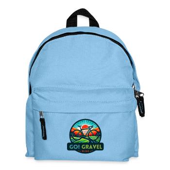 GO! Gravel Ride - Gravel Bike Adventure Badge - Kids' Backpack - light blue - Front