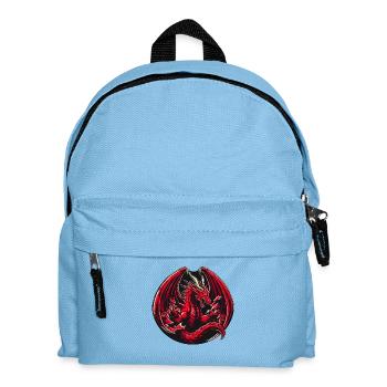 Mystery Legendary Red Fire Dragon Mythical 3D Epic - Kids' Backpack - light blue - Front