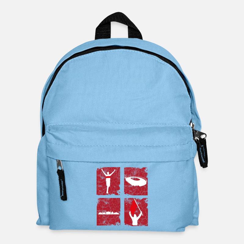 Fußball Stuttgart - Kinder Rucksack - Hellblau