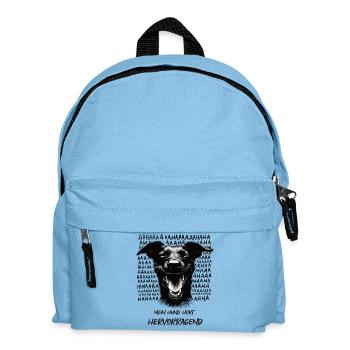 Mein Hund hört - Hundeliebhaber Hundefan Gassi - Kinder Rucksack - Hellblau - Vorne