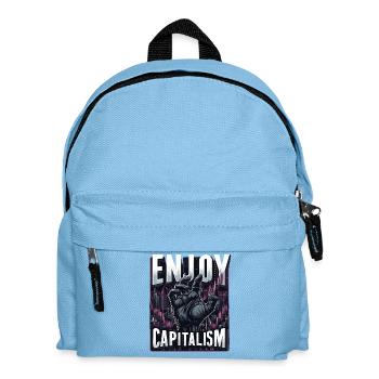 Enjoy Capitalism - Kids' Backpack - light blue - Front