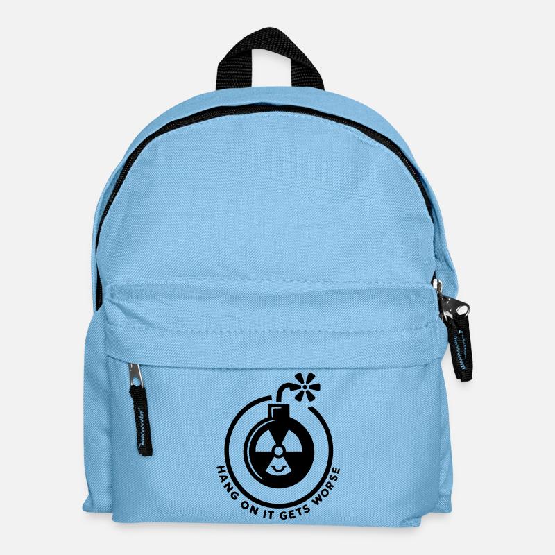 Accrochez-vous, c’est de pire en pire - Sac à dos Enfant - bleu clair