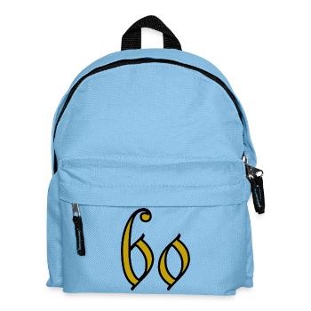 60. 60 JAHRE. 60. JAHRESTAG. 60. GEBURTSTAG. - Kinder Rucksack - Hellblau - Vorne