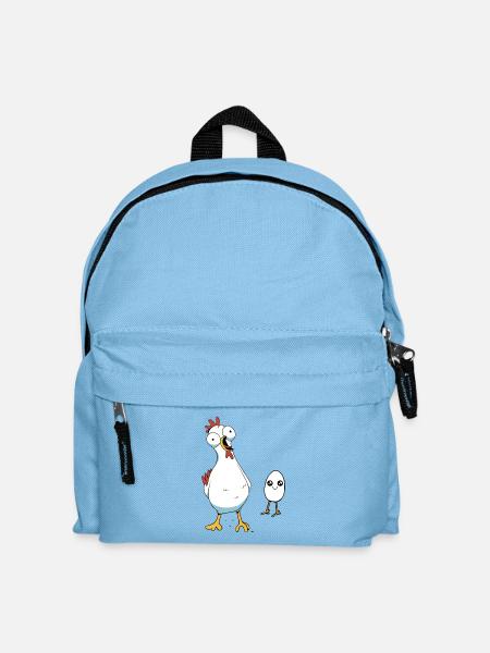 Huhn Henne Ei Eier Küken Baby Geflügel Hühner - Kinder Rucksack - Hellblau