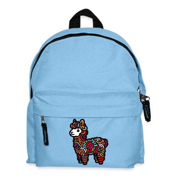 Alpaca - Kids' Backpack - light blue - Front