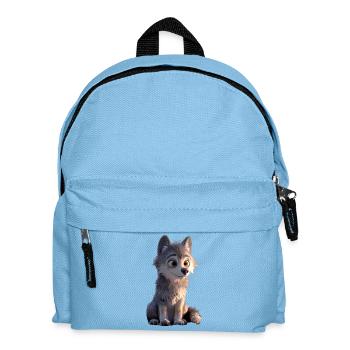 Loup Motif Loups Loup Meute Wolfhound Loup Mignon Loup - Sac à dos Enfant - bleu clair - Devant