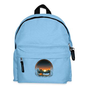 Coucher de soleil en plein air - Sac à dos Enfant - bleu clair - Devant