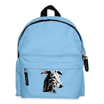 Greyhound Dog Lover Chien de chasse Amour Greyhound - Sac à dos Enfant - bleu clair - Devant