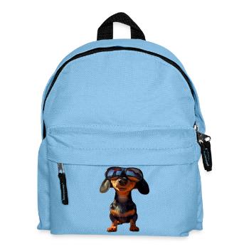 Dachshund, Dachshund, Miniature Dachshund, Dachshund Club, Dachshund - Kids' Backpack - light blue - Front