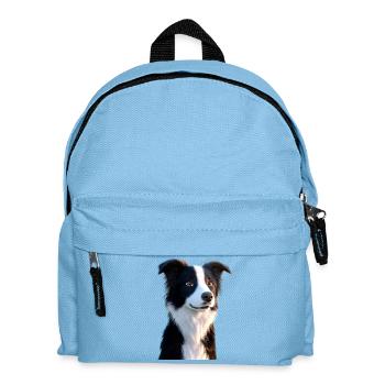 border collie chien amoureux chiot mignons collies - Sac à dos Enfant - bleu clair - Devant