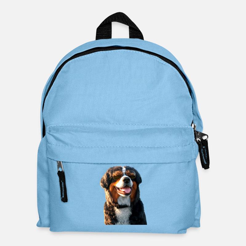 Berner Sennenhund Süße Hunde Schweizer Sennenhunde - Kinder Rucksack - Hellblau