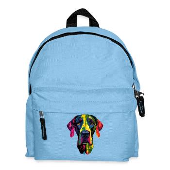 Dogue Allemand Hatz Mâle Saupacker Dogue Allemand - Sac à dos Enfant - bleu clair - Devant