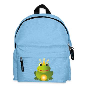 Prince Grenouille - avec Couronne et Boule d’Or - Prince - Sac à dos Enfant - bleu clair - Devant