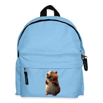 Biber Motiv Biberflüsterer Nagetiere Süßer Biber - Kinder Rucksack - Hellblau - Vorne