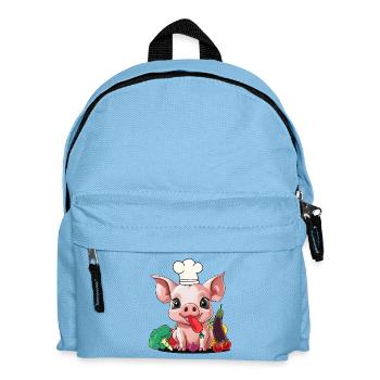 Pig Vegetable Cook Cook Cooks Cook Piglet - Kids' Backpack - light blue - Front