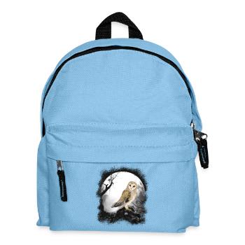 mystisch Eule Eulen Waldbewohner Märchen Kind - Kinder Rucksack - Hellblau - Vorne