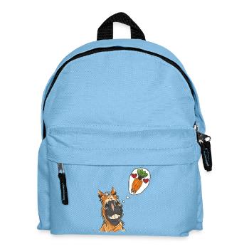 Tête de cheval Cheval Cheval Cheval Etalon - Sac à dos Enfant - bleu clair - Devant