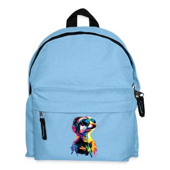 Lunettes de soleil suricate coloré mignon suricate - Sac à dos Enfant - bleu clair - Devant