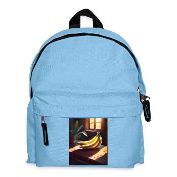 Bananes savoureuses sur une table - Sac à dos Enfant - bleu clair - Devant