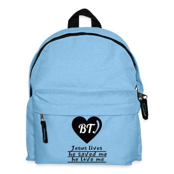 BT. - Jesus lives 2 - Kinder Rucksack - Hellblau - Vorne
