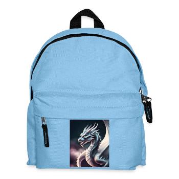 Dragon silhouette - Kids' Backpack - light blue - Front