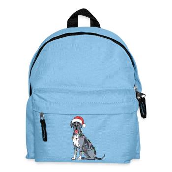 Great Dane Christmas Lights Xmas Dogs Gifts - Kinder Rucksack - Hellblau - Vorne