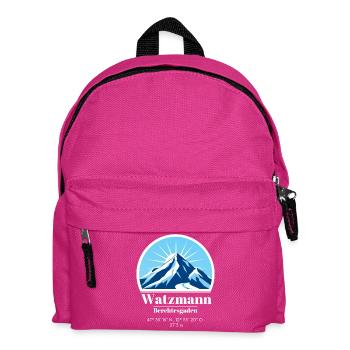 Watzmann Berchtesgaden Ski Hiver Montagne - Sac à dos Enfant - fuchsia - Devant