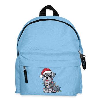 Miniature Schnauzer Christmas Lights Xmas Dogs - Kinder Rucksack - Hellblau - Vorne