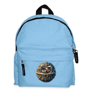 Car repair shop Planet - Kids' Backpack - light blue - Front