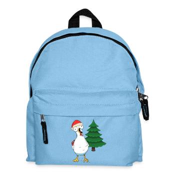 Poulet Père Noël Pochoir du Père Noël - Sac à dos Enfant - bleu clair - Devant