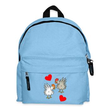 Chicken, chickens, poultry - Kids' Backpack - light blue - Front