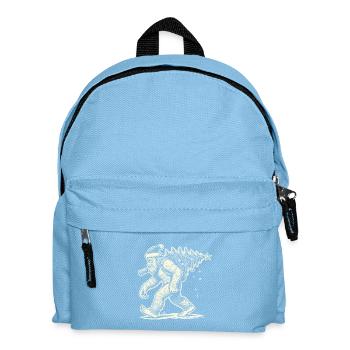 Weihnachtlicher Bigfoot Mit Tannenbaum - Kinder Rucksack - Hellblau - Vorne