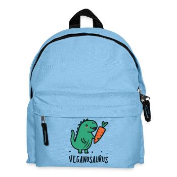 Veganosaurus Veganes Dinosaurier-Wortspiel - Kinder Rucksack - Hellblau - Vorne