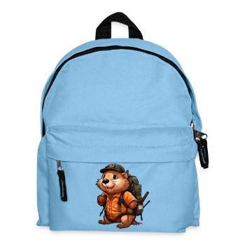 Biber Bergsteiger / Wandern Biber - Kinder Rucksack - Hellblau - Vorne